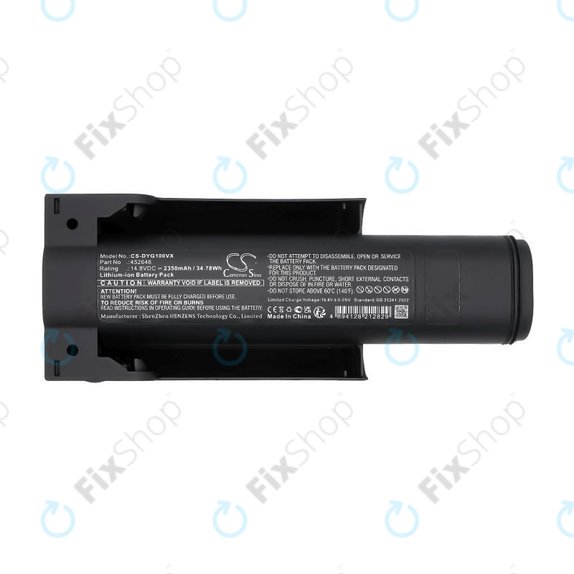 Batterie pour Dyson WashG1 Wet Floor Cleaner, 2350mAh, Li-Ion, 14.8V, 452646, HQ