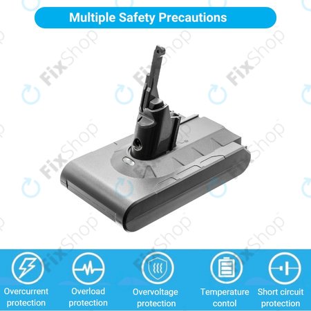 Dyson V8 - Batterie 215681, PM8-US-HFB1497A Li-Ion 21.6V 2800mAh HQ