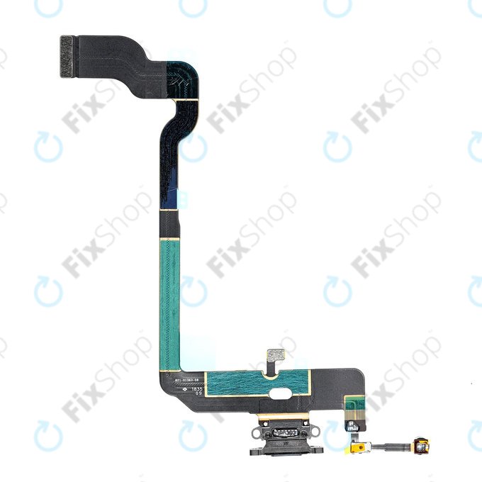 Apple iPhone XS - Connecteur de charge + Câble flexible (Gris sidéral)