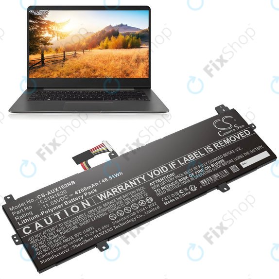 Batterie pour Asus BX430, Expertbook B5440fa, P5240ua-1a, 4200mAh, Li-Pol, 11.55V, C31N1620, HQ