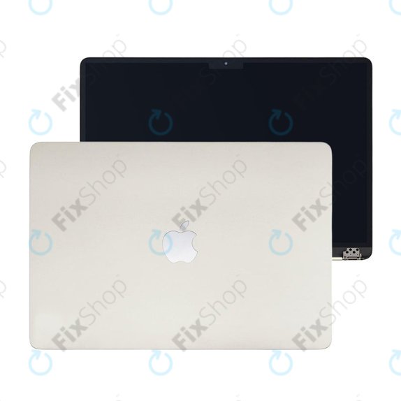 Écran LCD pour MacBook Air 15", A3114 (2024), avec vitre avant et couvercl, Starlight, 661-40261, Genuine Apple