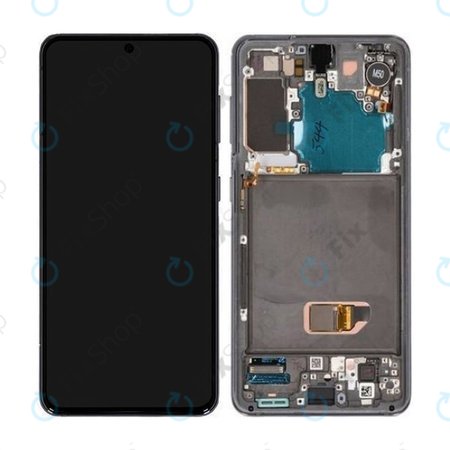 Samsung Galaxy S21 G991B - Écran LCD + Ecran Tactile + Cadre (Phantom Gray) - GH82-24544A, GH82-24545A Genuine Service Pack