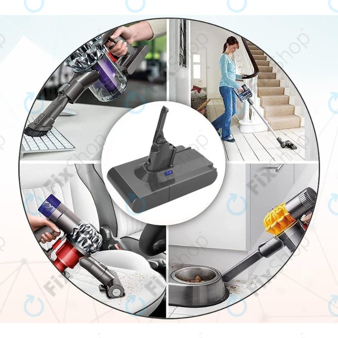 Dyson V8 - Batterie 215681, PM8-US-HFB1497A Li-Ion 21.6V 3000mAh