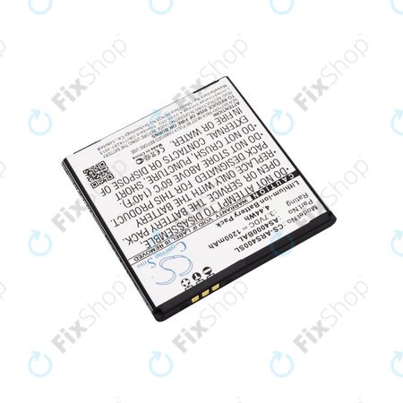 Batterie pour Aligator S4000 Duo, 1200mAh, Li-Ion, 3.7V, AS4000BAL, HQ