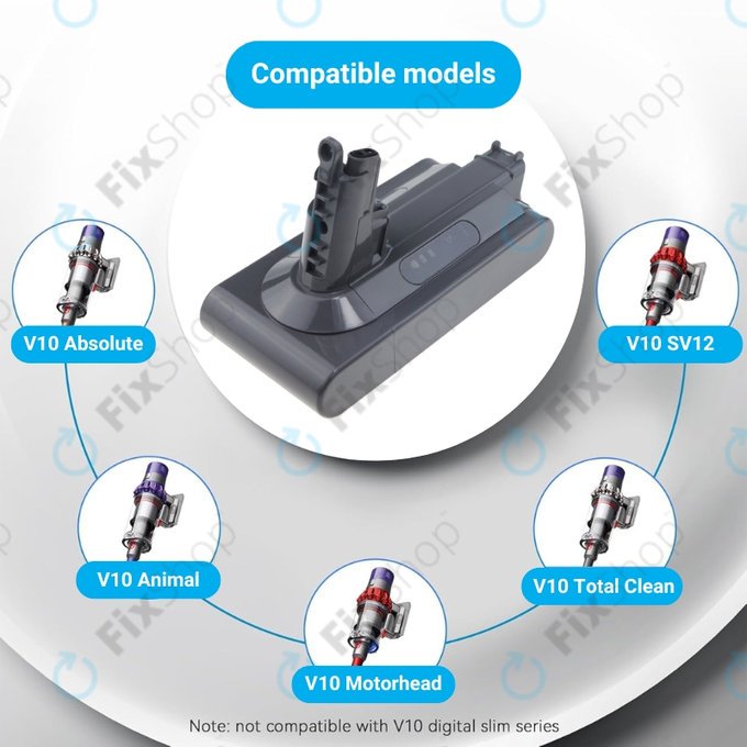 Dyson V10 - Batterie Li-Ion 3000mAh HQ