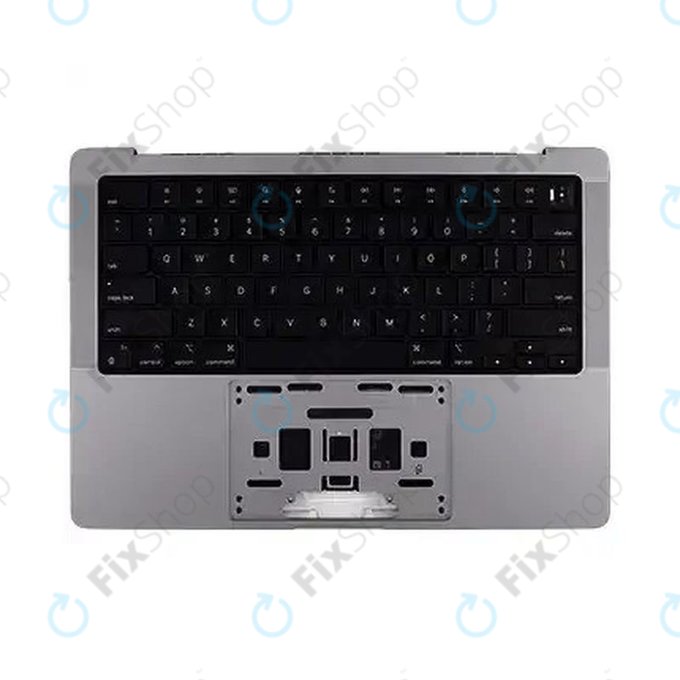 Cadre supérieur clavier pour MacBook Pro 14", A3112 (2024), avec clavier US et batterie, Space Black, 661-42518, Genuine Apple