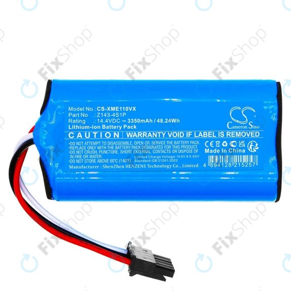 Xiaomi Robot Vacuum E5, E10, E10C - Batterie Z143-4S1P 14.4V Li-Ion 3350mAh HQ