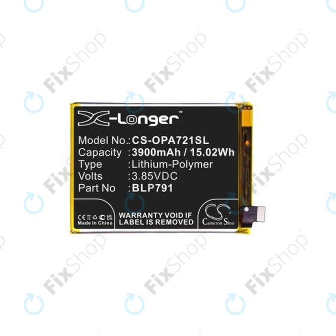 Oppo A72 - Batterie BLP791 3900mAh HQ