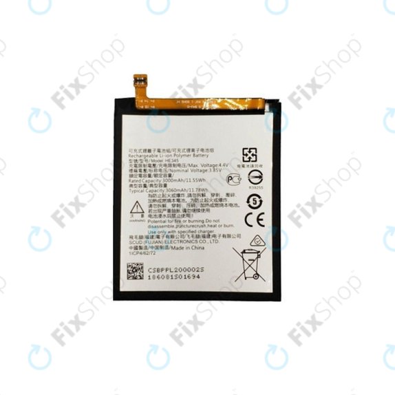 Nokia 6.1 - Batterie HE345 3000mAh