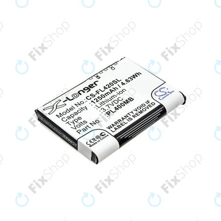 Batterie pour Fujitsu Siemens Loox N560, N520, N500, 420, 410, 1250mAh, Li-Ion, 3.7V, PL400MB, HQ