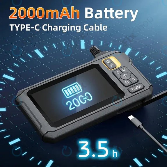Caméra endoscopique industrielle avec écran IPS 4,3", 10m