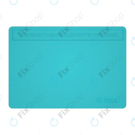 2UUL - Coussinet en silicone antistatique ESD résistant à la chaleur avec revêtement anti-poussière - 40 x 28 cm (bleu)