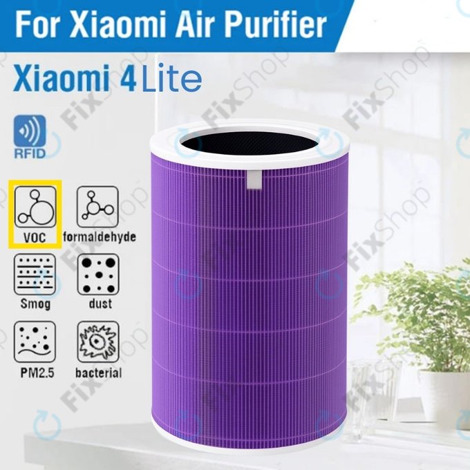 Xiaomi Mi Air Purifier 4 Lite - Filtre HEPA (Anti-odeurs) (Violet)