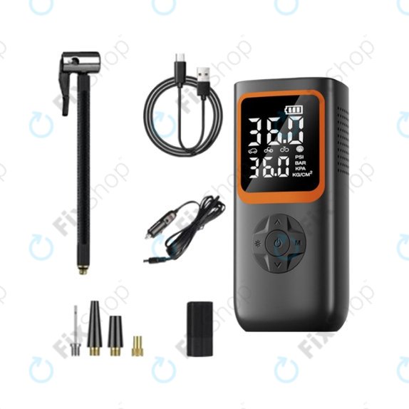 Compresseur d'Air Électrique Portable avec Accessoires (11.1V, 2000mAh)