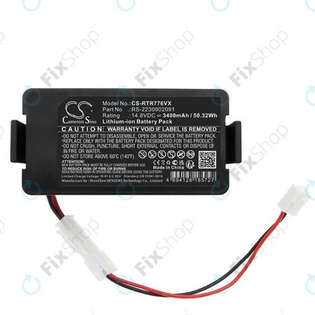 Rowenta RR7774, RR7755, Tefal RG7765 - Batterie RS-2230002091 Li-Ion 14.8V 3400mAh HQ