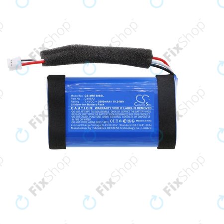 Batterie pour Marshall Emberton, 2600mAh, Li-Ion, 7.4V, C406A2, HQ