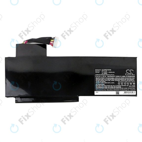 Batterie pour MSI GS70, GS72, WS72, 5400mAh, Li-Pol, 11.4V, BTY-L76, HQ