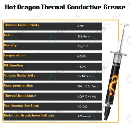 2UUL Hot Dragon - Graisse conductrice thermique (2pcs)