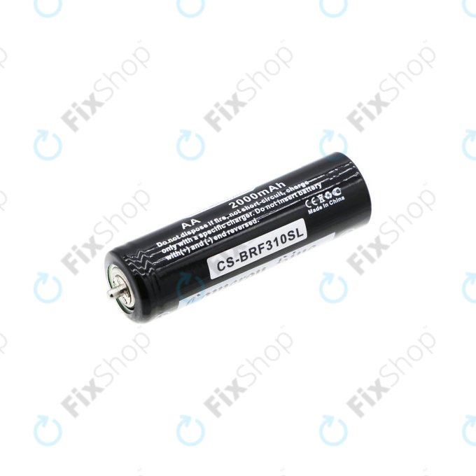 Batterie pour Panasonic, Braun, 2000mAh, Ni-MH, 1.2V, WER1411L2508, HQ