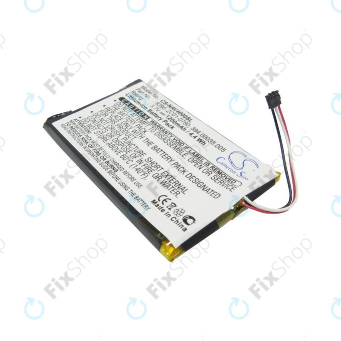 Batterie pour Navigon 40 Easy, Plus, Premium, 1200mAh, Li-Pol, 3.7V, 8390-ZC01-0780, HQ