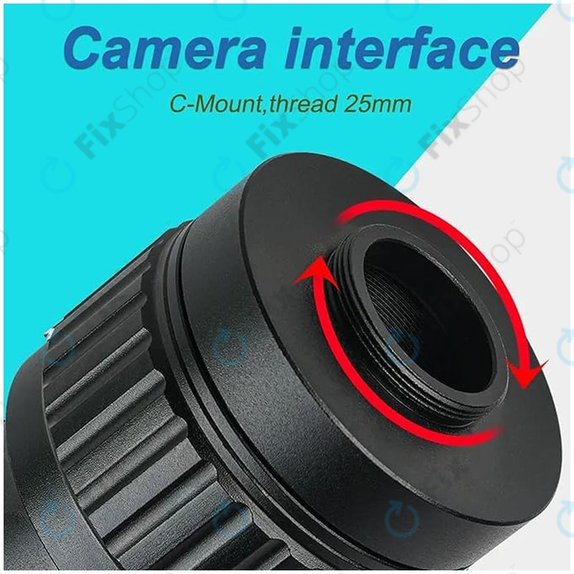 Adaptateur CTV 1X pour Microscope Trinoculaire, C-Mount