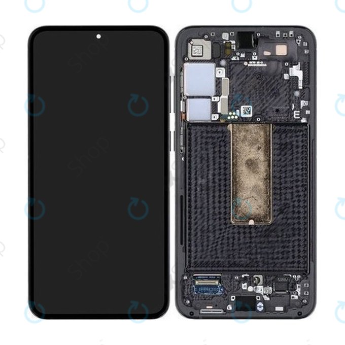 Samsung Galaxy S23 Plus S916B - Écran LCD + Écran tactile + Cadre (Noir fantôme) - GH82-30478A, GH82-30476A, GH82-30477A Genuine Service Pack