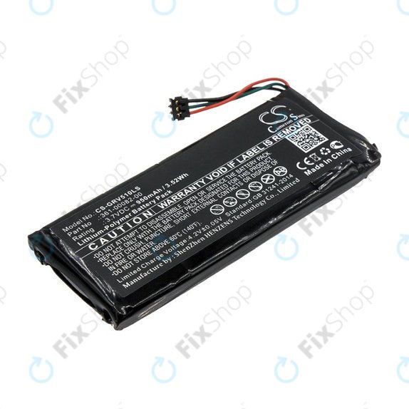 Batterie pour Garmin Varia TL, RTL510, Varia RTL501, 950mAh, Li-Pol, 3.7V, 361-00082-00, HQ