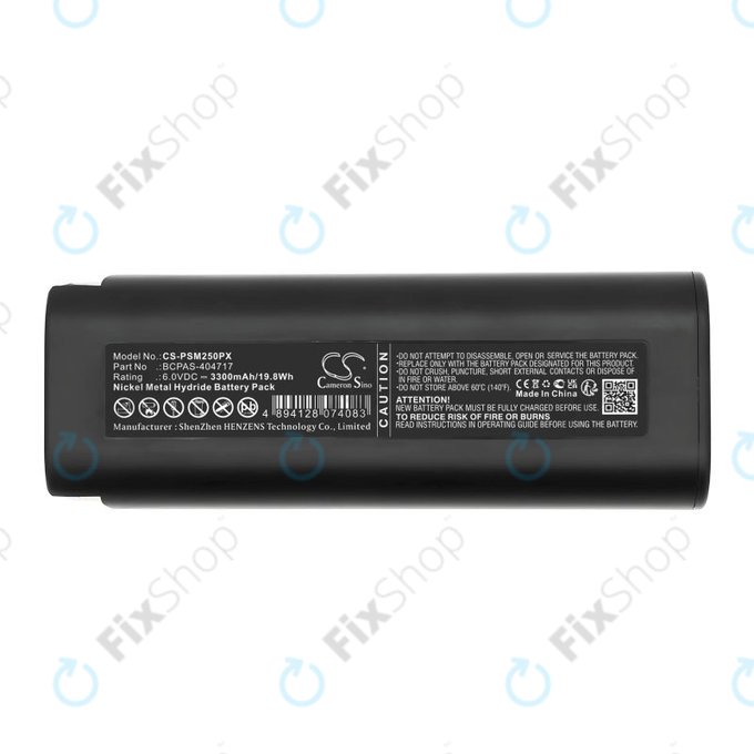 Batterie pour Paslode 900400, 3300mAh, Ni-MH, 6V, 404400, BCPAS-404717, HQ