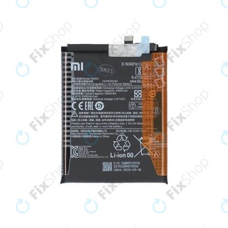 Xiaomi Mi 10T 5G, 10T Pro 5G - Batterie 5000mAh BM53 - 46020000355Z Genuine Service Pack