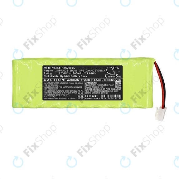 Batterie pour Roto RT2, Roto Sf G2, 1800mAh, Ni-MH, 12V, 2412-3011, HQ