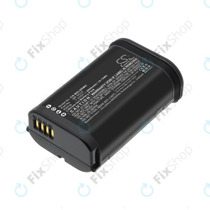 Batterie pour Leica Q2, Q3, SL2, SL2s, 2600mAh, Li-Ion, 7.2V, BP-SCL6, HQ