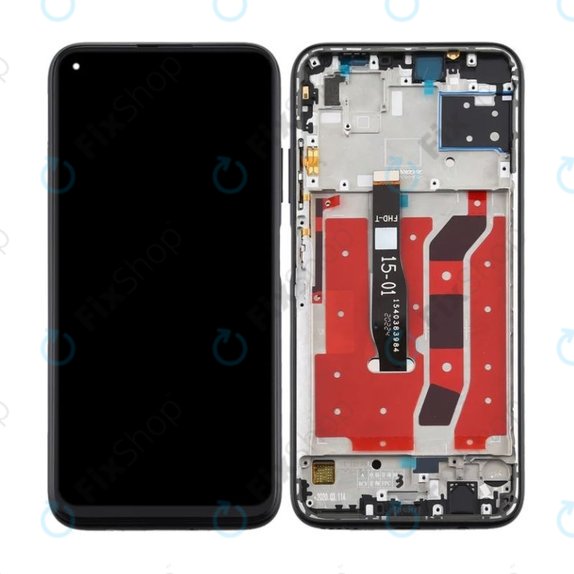 Huawei P40 Lite - Écran LCD + Écran Tactile + Cadre (Noir Minuit)