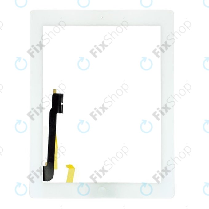 Apple iPad 3, iPad 4 - Écran tactile + bouton Accueil (Blanc)