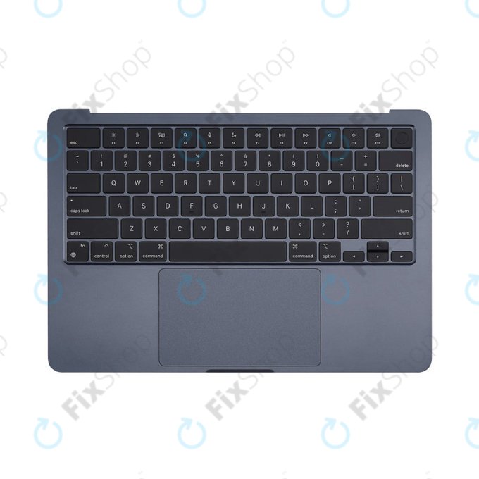 Cadre supérieur clavier pour MacBook Air 13", A3113 (2024), avec clavier US et batterie, Midnight, 661-40230, Genuine Apple