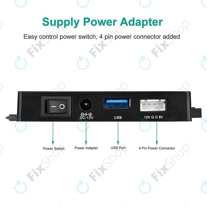 Adaptateur USB 3.0 vers SATA / IDE pour HDD/SSD 2.5" et 3.5" et lecteurs optiques