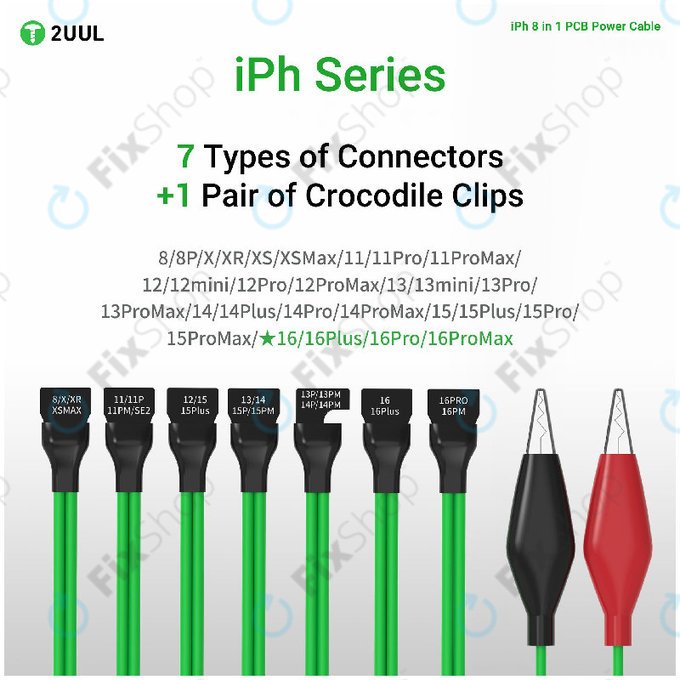 Câble d'alimentation PCB pour iPhone 8-16 Pro Max, 2UUL PW05