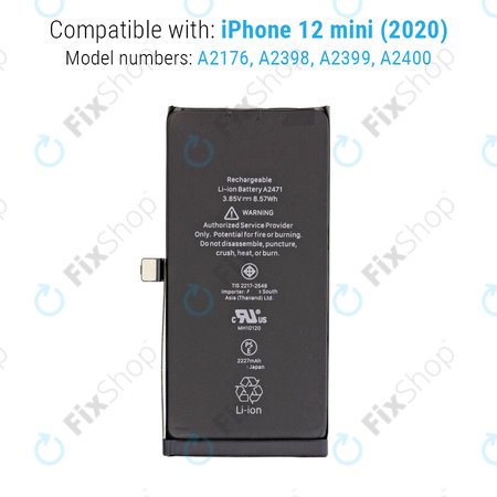 Apple iPhone 12 Mini - Batterie 2227mAh
