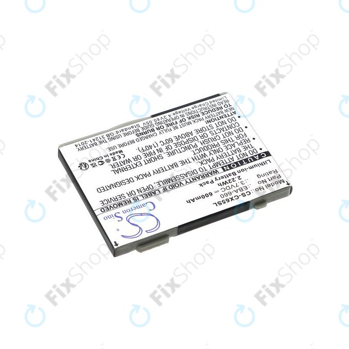 Batterie pour Siemens M8, A31, CS66, SS66, 600mAh, Li-Ion, 3.7V, EBA-660, HQ