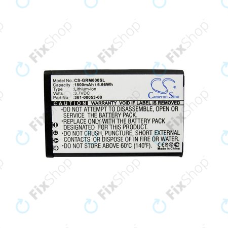 Batterie pour Garmin Alpha 200, Montana 600t Camo, 1800mAh, Li-Ion, 3.7V, 361-00053-00, HQ