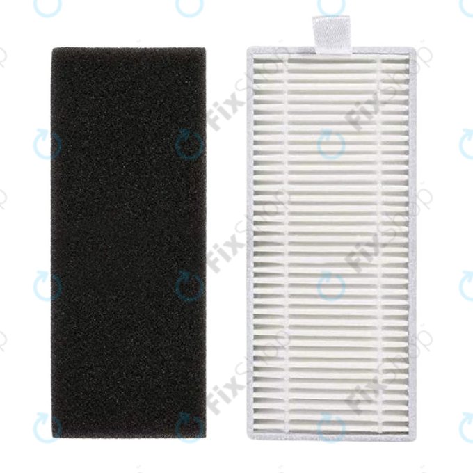 Kit de pièces de rechange pour Xiaomi Viomi S9, Proscenic M7 Pro, M7 Max, M8 Pro (1x Brosse principale, 2x Filtre, 2x Brosse latérale, 2x Chiffon de vadrouille, 2x Sacs à poussière)