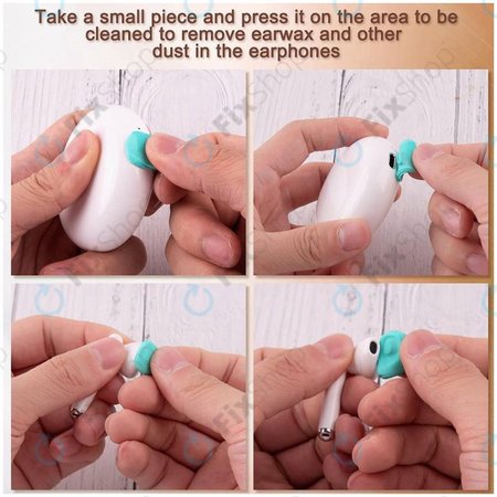 Argile à colle pour le nettoyage des téléphones et des écouteurs (6 bandes)