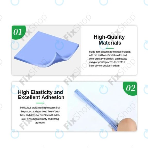 Pad thermique isolant en silicone Relife RL-098