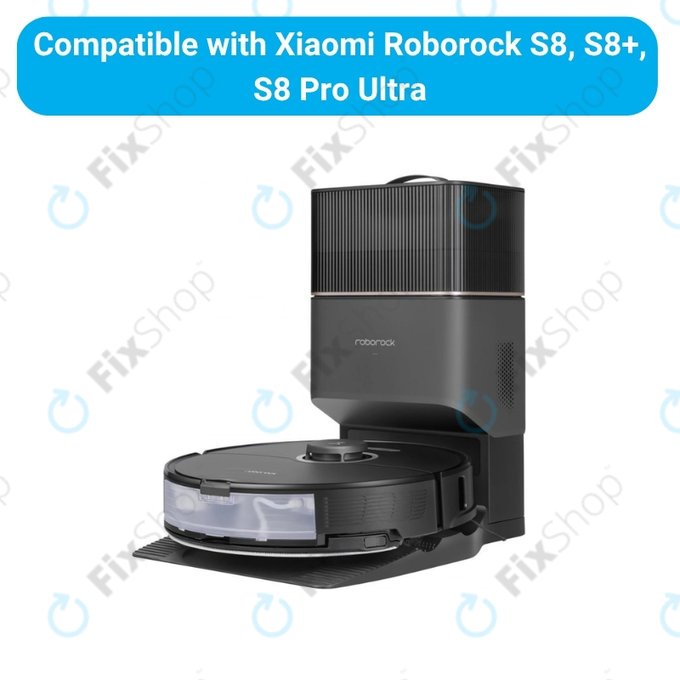 Kit de pièces de rechange pour Xiaomi Roborock S8, S8+, S8 Pro Ultra (2 paires de brosses principales, 4x Filtre, 4x Brosse latérale – noire, 4x Chiffon de vadrouille, 4x Sac à poussière)