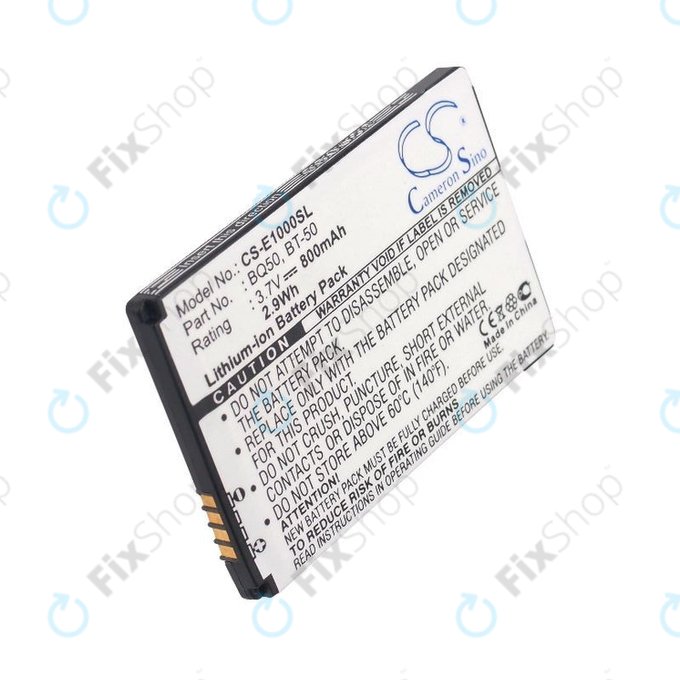 Batterie pour Motorola Wilder, 800mAh, Li-Ion, 3.7V, BQ50, HQ