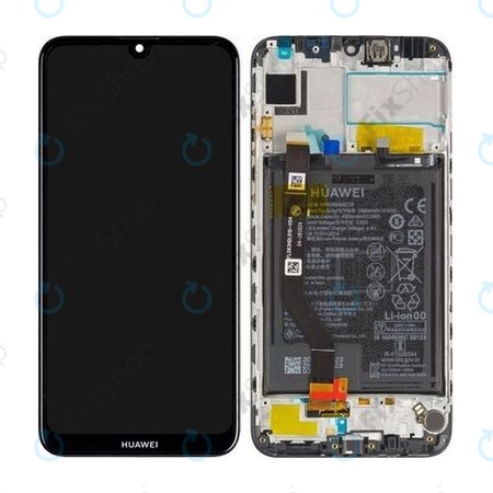 Huawei Y7 (2019), Y7 Prime (2019) - Écran LCD + Écran tactile + Cadre + Batterie (Noir minuit) - 02352KCV, 02352KDB, 02352KDA, 02352LHQ, 02352KCY