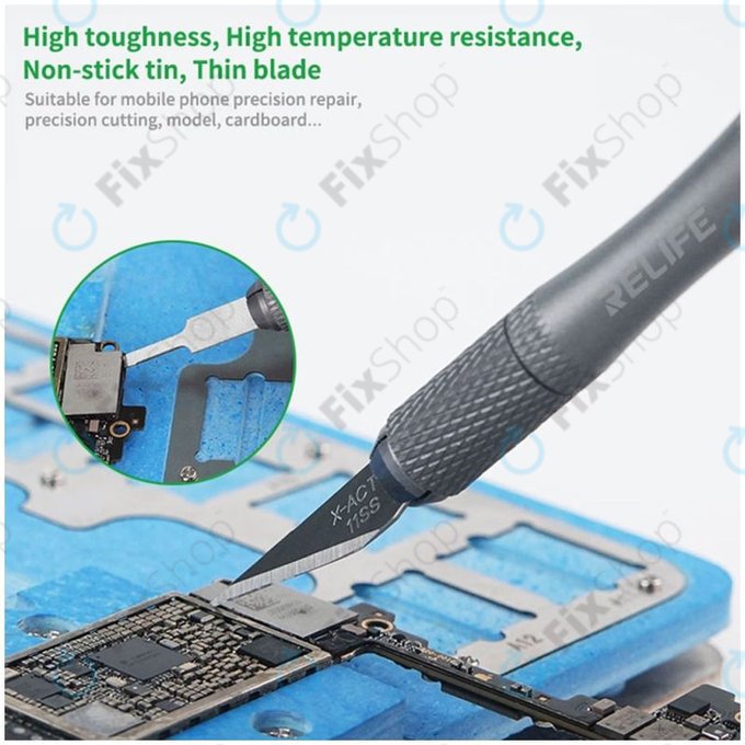 Relife RL-101B - Ensemble de couteaux à lame pour enlever la colle CPU 8 en 1