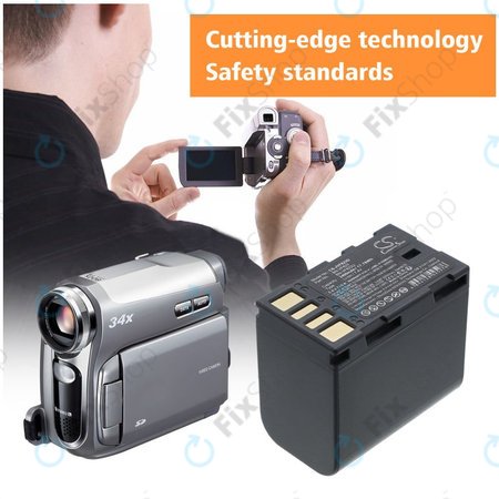 Batterie pour JVC EX-Z2000, GR-D720, D740, D750, D770, 2400mAh, Li-Ion, 7.4V, BN-VF823, HQ