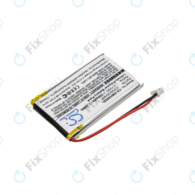 Batterie pour Sena SMH-5, 350mAh, Li-Pol, 3.7V, ICP40/25/40P, HQ