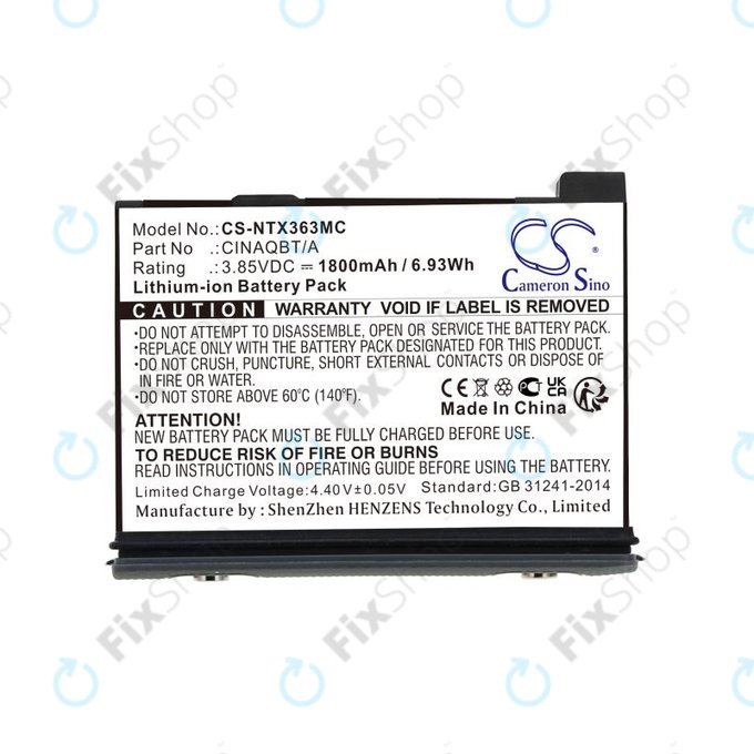 Batterie pour Insta360 One X3, 1800mAh, Li-Ion, 3.85V, CINAQBT/A, HQ