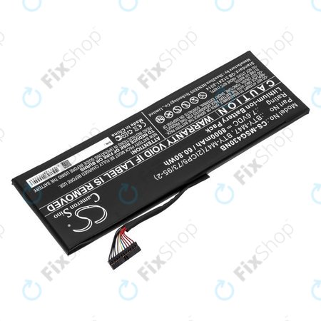 Batterie pour MSI GS40, GS43, MS14, 8000mAh, Li-Ion, 7.6V, BTY-M47, HQ